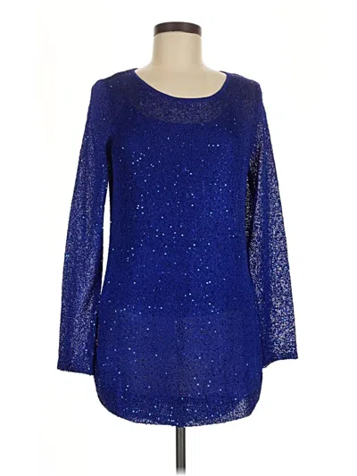 Alfani Long Sleeve Blouse In Blue