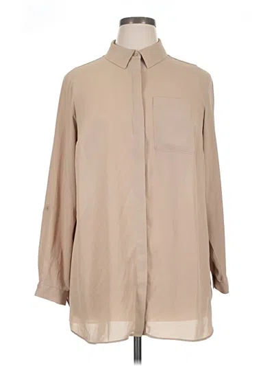 Alfani Long Sleeve Blouse In Brown