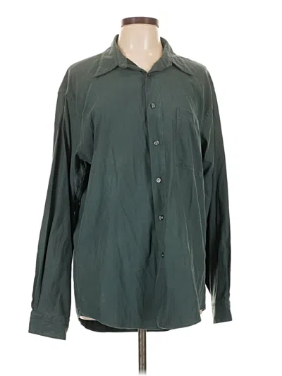 Pre-owned Alfani Long Sleeve Blouse In Green