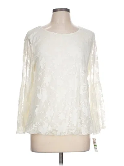 Alfani Long Sleeve Blouse In Ivory