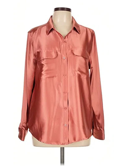 Pre-owned Alfani Long Sleeve Blouse In Pink