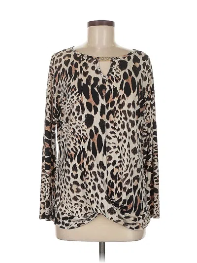 Pre-owned Alfani Long Sleeve Blouse In White