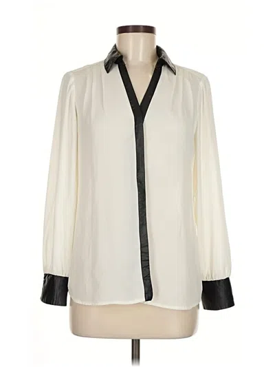 Pre-owned Alfani Long Sleeve Blouse In White