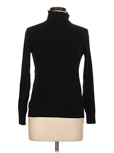 Pre-owned Alfani Long Sleeve Top Black Turtleneck Tops