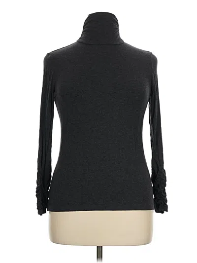 Pre-owned Alfani Long Sleeve Top Gray Turtleneck Tops