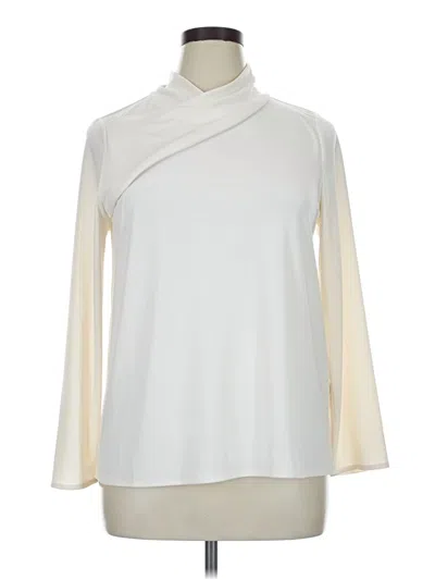 Pre-owned Alfani Long Sleeve Top Ivory Cowl Neck Tops