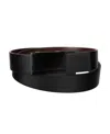 Alfani Men's Reversible Compression Buckle Belt, Created For Macy's In Black