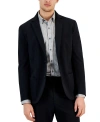 Alfani Mens Stretch Nylon Two-button Blazer In Black