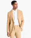 Alfani Men's Alfatech Notch Lapel Patch Pocket Blazer, Created For Macy's In Swiss Mocha