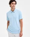 Alfani Men's Alfatech Polo Shirt, Macy's Exclusive In Blue