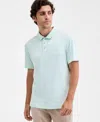 Alfani Men's Alfatech Polo Shirt, Macy's Exclusive In Blue