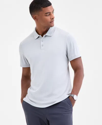 Alfani Men's Alfatech Polo Shirt, Macy's Exclusive In Blue