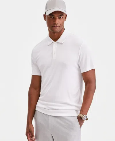 Alfani Men's Alfatech Polo Shirt, Macy's Exclusive In White