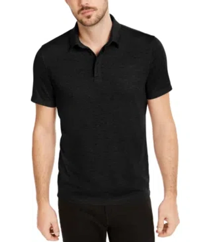 ALFANI MEN'S ALFATECH STRETCH SOLID POLO SHIRT, CREATED FOR MACY'S
