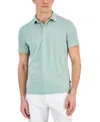 ALFANI MEN'S ALFATECH STRETCH SOLID POLO SHIRT, CREATED FOR MACY'S