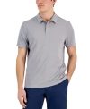 ALFANI MEN'S ALFATECH STRETCH SOLID POLO SHIRT, CREATED FOR MACY'S