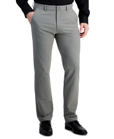 Alfani Men's Alfatech Woven Smart Pants, Created For Macy's In Storm Gray