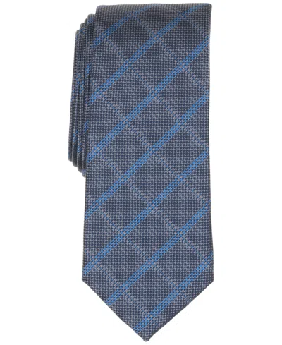 Alfani Men's Archer Plaid Tie, Macy's Exclusive In Blue