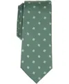 Alfani Men's Arctic Neat Printed Slim Tie, Macy's Exclusive In Green