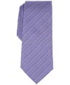 Alfani Men's Balaton Textured Stripe Tie, Exclusively At Macy's In Purple