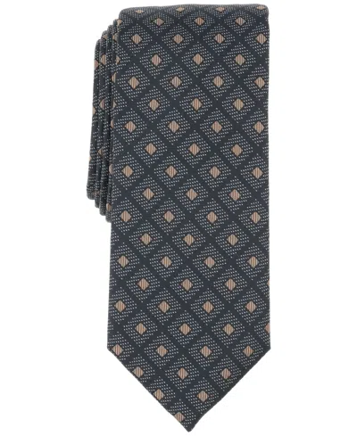 Alfani Men's Ballaton Medallion Tie, Exclusively At Macy's In Black