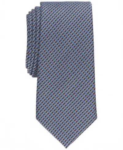 Alfani Men's Banfield Slim Tie In Blue In Gray
