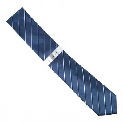 Alfani Men's Belwood Slim Stripe Tie In Navy In Blue