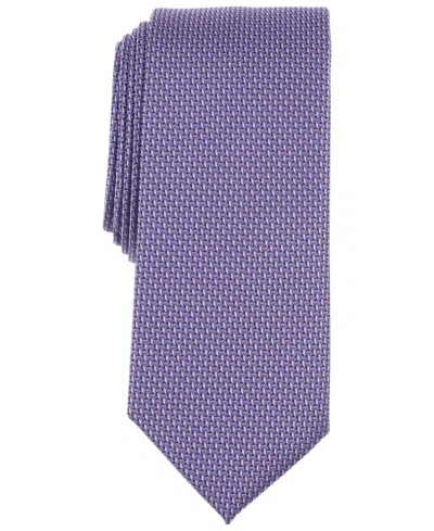 Alfani Men's Berlin Dot Tie, Created For Macy's In Plum