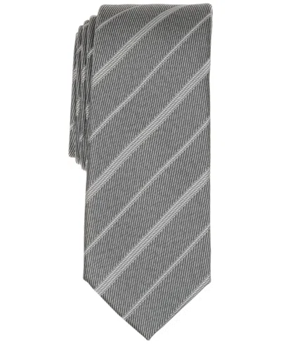 Alfani Men's Braden Stripe Tie, Macy's Exclusive In Gray