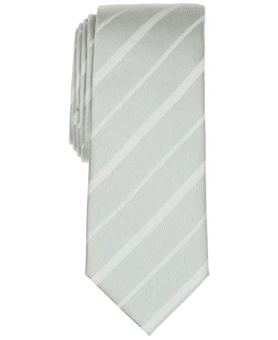Alfani Men's Braden Stripe Tie, Macy's Exclusive In Sage