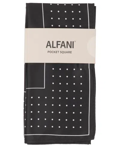 Alfani Men's Bravo Dot Pocket Square, Macy's Exclusive In Black