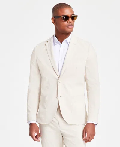 Alfani Men's Breathable Airflow Suit Jacket, Created For Macy's In Brown Rice