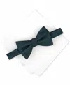 Alfani Men's Brookes Dot-pattern Bow Tie In Hunter Green In Green