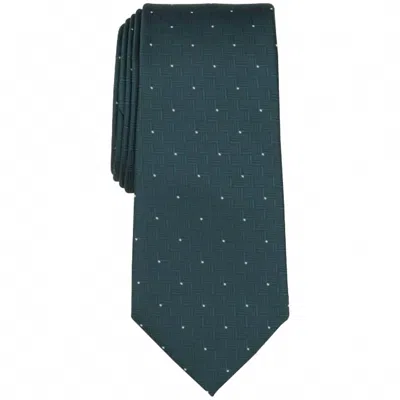 Alfani Men's Brookes Mini-dot Tie In Hunter Green