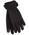 Alfani Men's Brushed Back Fleece Gloves, Macy's Exclusive In Black