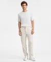 Alfani Men's Brushed Suit Pants, Macy's Exclusive In Neutral