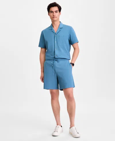Alfani Men's Camp Shorts, Macy's Exclusive In Blue