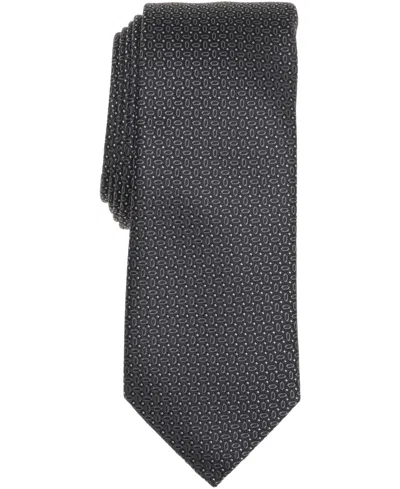 Alfani Men's Camron Mini-geo Tie, Created For Macy's In Black