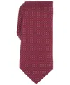 Alfani Men's Camron Mini-geo Tie, Created For Macy's In Burgundy