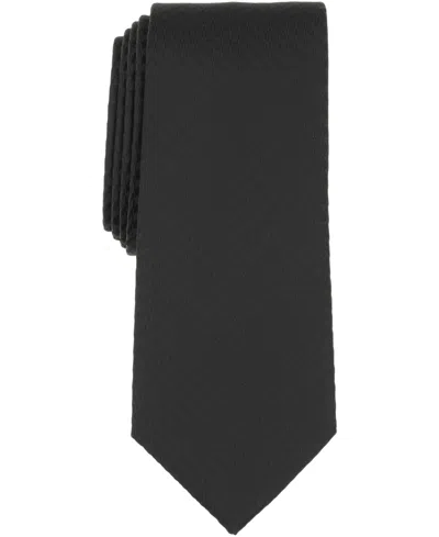 Alfani Men's Celeste Houndstooth Pattern Slim Tie, Macy's Exclusive In Black
