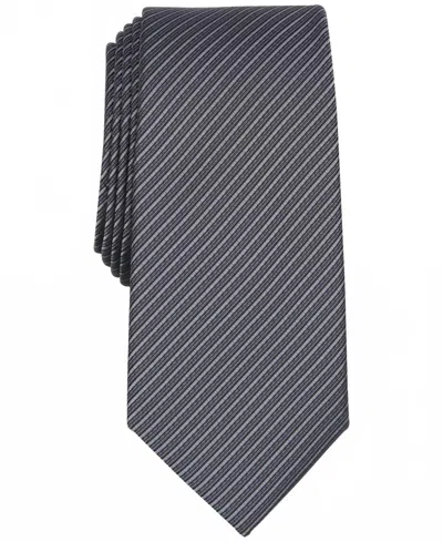 Alfani Men's Chauncey Stripe Tie In Gray