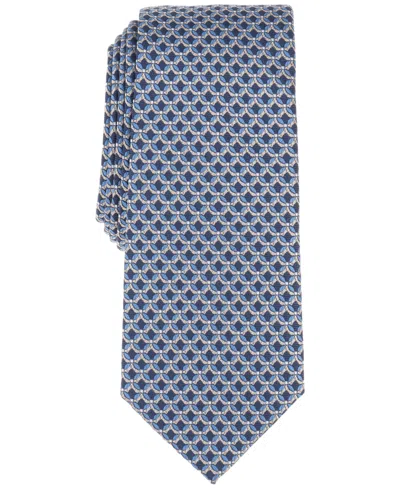 Alfani Men's Chelan Slim Neat Tie, Exclusively At Macy's In Navy