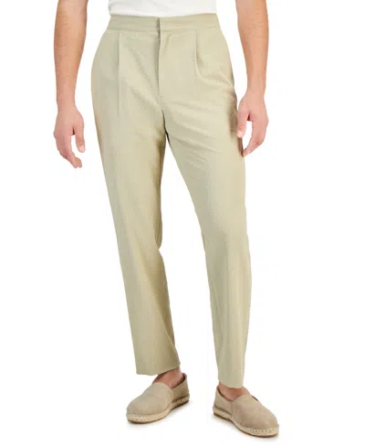 Alfani Men's Classic-fit Textured Seersucker Suit Pants, Created For Macy's In Twill