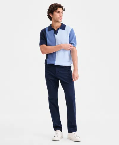 Alfani Men's Cotton-blend 5-pocket Regular-fit Pants, Macy's Exclusive In Blue