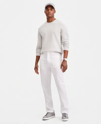 Alfani Men's Cotton-blend 5-pocket Regular-fit Pants, Macy's Exclusive In White