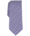 Alfani Men's Crater Geometric Tie, Exclusively At Macy's In Purple