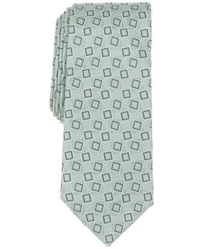 Alfani Men's Crater Geometric Tie, Exclusively At Macy's In Sage