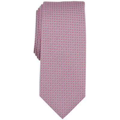 Alfani Men's Dawson Mini-geo Tie In Pink