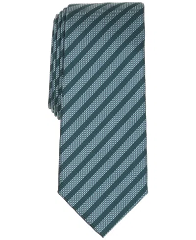 Alfani Men's Dawson Stripe Slim Tie, Macy's Exclusive In Blue
