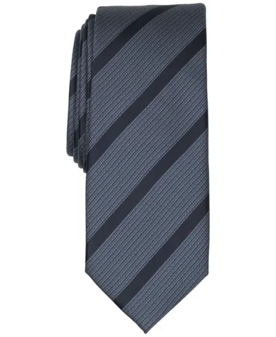 Alfani Men's Desbrosses Stripe Tie, Created For Macy's In Orange